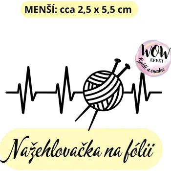 Nažehlovačky na fólii Nažehlovačka na fólii, TEP-KLUBKO, 1 kus Zvolte VELIKOST motivu ZDE:: Menší