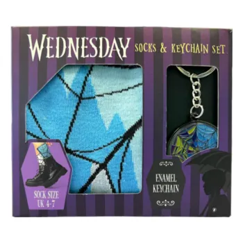 Wednesday dárkový set klíčenka a ponožky