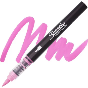 Akrylová fixa SHARPIE štětcová, růžová
