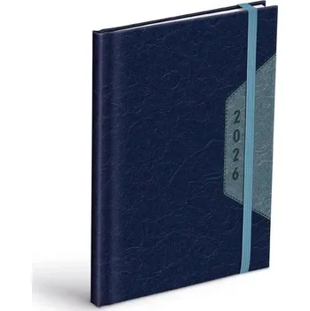 Diář Diář 2026 T805 PU blue/gray s gumkou