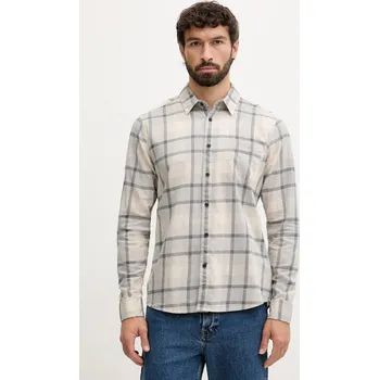 Pánská košile Bavlněná košile Pepe Jeans pánská, šedá barva, regular, s klasickým límcem, PM3090829 09A, vel. M