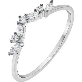 Prsten Vykrojený prsten s round a marquise diamanty Fergal