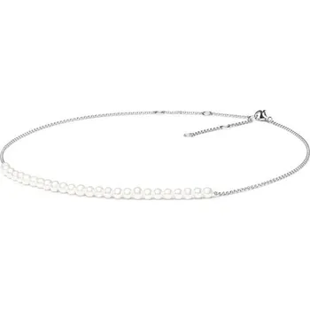 Náhrdelník Stříbrný náhrdelník s perlami Tanya