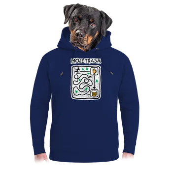 Pánská mikina Bastard Moje běžecká trasa unisex mikina premium Navy