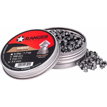 Diabolka Śrut 4,5 mm RANGER Diabolo Classic Sharp Grooved szpic molet. 500 szt. 0,50 g