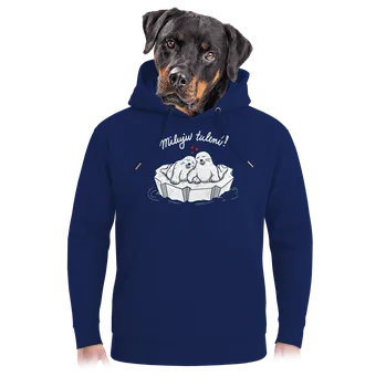 Pánská mikina Bastard Miluju tulení unisex mikina premium Navy