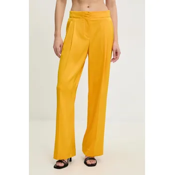 Dámské kalhoty Kalhoty 2NDDAY Carter dámské, žlutá barva, jednoduché, high waist, 2252162279 18X, vel. 40