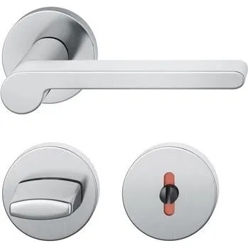 Stavební výplň FSB dveřní kování 12 1021 ASL, klika-klika, rozeta, WC DIN, nerez mat