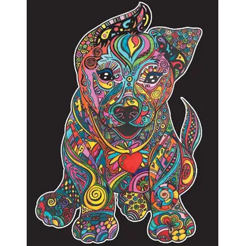 RC model ostatní Colorvelvet Sametový obrázek Štěňátko 47x35cm