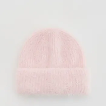 Čepice Reserved - Čepice s vysokým podílem alpakové vlny - pastelově růžová - 717FF-03M - 717FF-03M-ONE