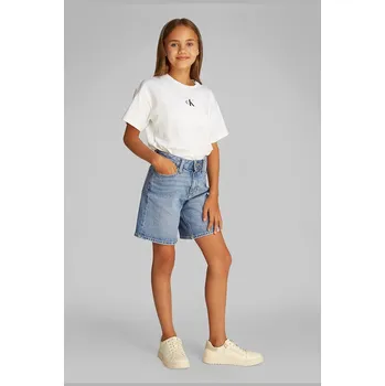 Pánské oblečení Dětské riflové kraťasy Calvin Klein Jeans IG0IG02890.PPYA modrá 55X, vel. 128