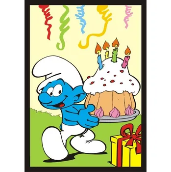 kreativní sada Obrázek pro pískování 23x33 cm Šmoulí dort