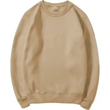Pánská mikina Pánská mikina jednobarevná v různých barvách Pohodlná mikina z polyesteru pro každodenní nošení Stylový základ šatníku pro muže béžova 3XL
