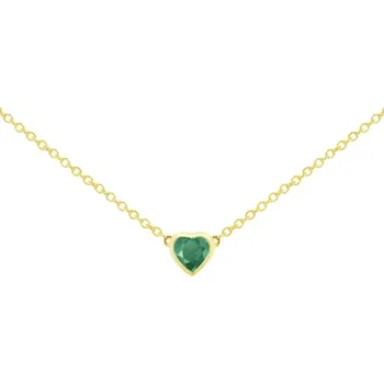 Náhrdelník Náhrdelník se smaragdovým srdíčkem Davila