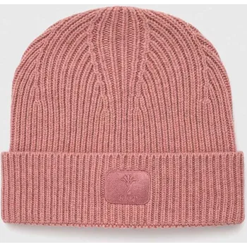 Čepice Vlněná čepice Joop! růžová barva 30038491 03X, vel. ONE SIZE