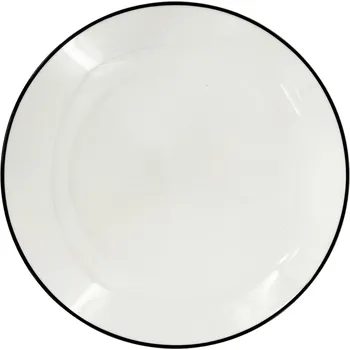 Talíř by inspire Dezertní porcelánový talíř Linea Black, ø 19 cm, černá linka