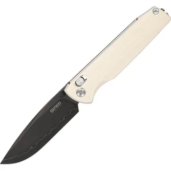 kapesní nůž SRM Knives SRM Terrier Black Laminated 140Cr White G10