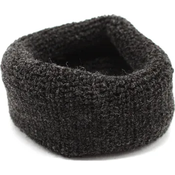 Velká šedá froté gumička Barva: tmavě šedá