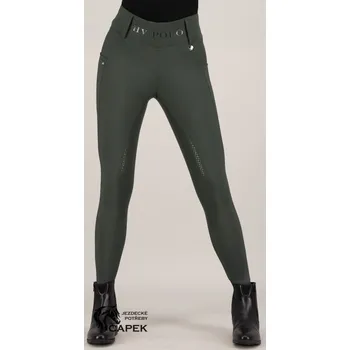 Jezdecké kalhoty Legíny HV Polo -FAVOURITE- - Zelená - 36
