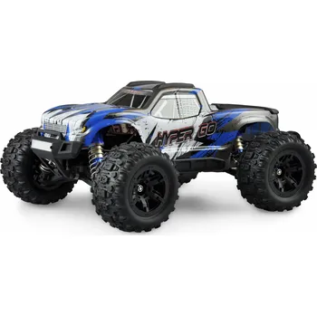 RC model auta AMEWI Hyper Go Monster Truck s GPS 4WD 1:16 RTR. brushed, LED, modrý