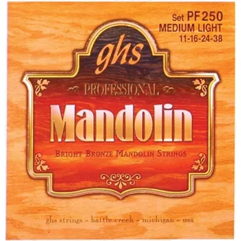 GHS PF250 SET, MANDOLIN, BR, BR, MD STRUNY