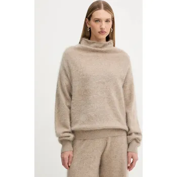 Dámský svetr Kašmírový svetr BOSS Frovina 50550806 béžová 80C, vel. L