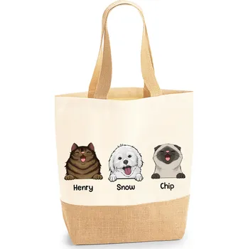 Polštář Nákupní taška - Moji mazlíčci přátelé - Až 3 mazlíčků 24x41x13cm