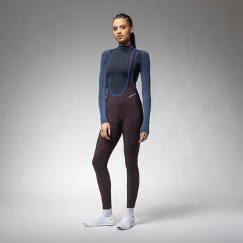 Cyklistické kalhoty ALÉ Cyklistické kalhoty dlouhé s laclem - KLIMATIK K-ATMO 3.0 - bordó XL