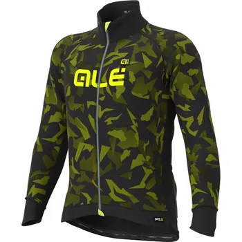 Cyklistická bunda ALÉ Cyklistická větruodolná bunda - GRAPHICS PRR - černá/zelená