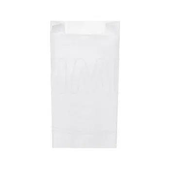 Sáček na potraviny Papírový sáček s bočním skladem bílý 10+5 x 22 cm `0,5kg` [1000 ks]