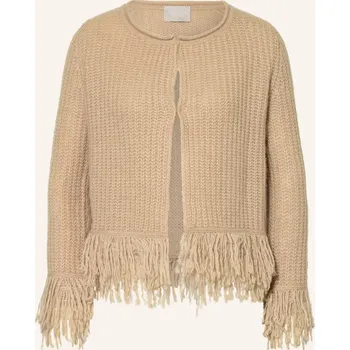 Dámský svetr Hemisphere Dámský Pletený Kardigan S Kašmírem, světle hnědá, 34
