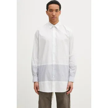 Pánská košile Bavlněná košile MM6 Maison Margiela bílá barva, regular, s klasickým límcem, SH0DT0021, M, 00X