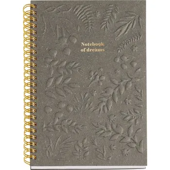 Blok Miquelrius poznámkový blok British Bloom - olivový A5