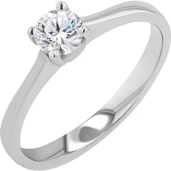 Šperk Zásnubní prsten se srdíčkem a diamantem Lenal