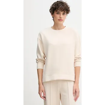 Dámská mikina Mikina United Colors of Benetton dámská, béžová barva, hladká, 3Y2F3M07M 01X, vel. L