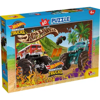 Puzzle Lisciani HOT WHEELS 50x35cm 60 dílků