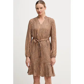 Dámské šaty Viskózové šaty Marc Aurel 6577.1000.24812 hnědá 88X, vel. 36