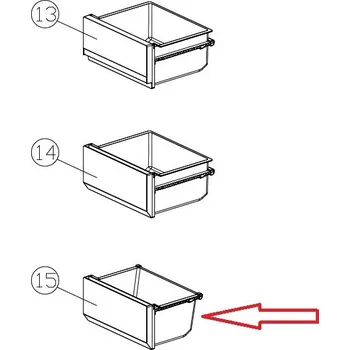 Příslušenství pro lednici 70031326 - Šuplík pro mrazničku Haier