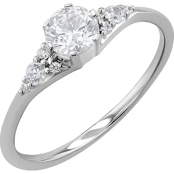 Prsten Zásnubní prsten s lab-grown diamanty Diana