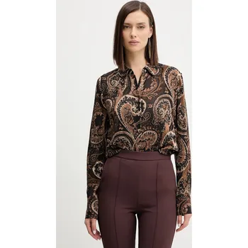 Pánská košile Košile Guess CLARISSE W5BH78.W2770 hnědá 89X, vel. XS