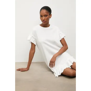 Dámská noční košile Bavlněná noční košile Answear.LAB dámská, béžová barva WA25-PJD015 01X, vel. XS