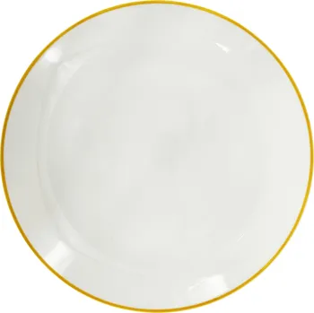 Talíř by inspire Dezertní porcelánový talíř Linea Yellow, ø 19 cm, žlutá linka