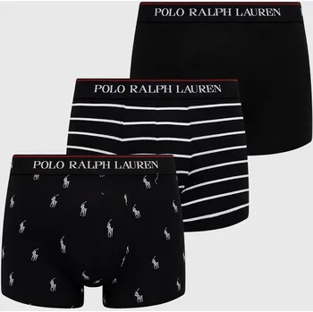 Boxerky Boxerky Polo Ralph Lauren (3-pack) 714830299009 černá 99A, vel. M