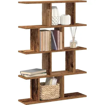 Obývací pokoj vidaXL Nástěnná police 12 přihrádek kompozitní dřevo [860013] Barva: Staré dřevo