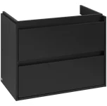 Villeroy & Boch Skyla - Skříňka pod umyvadlo 772x439 mm, 2 zásuvky, Volcano Black C79600VL