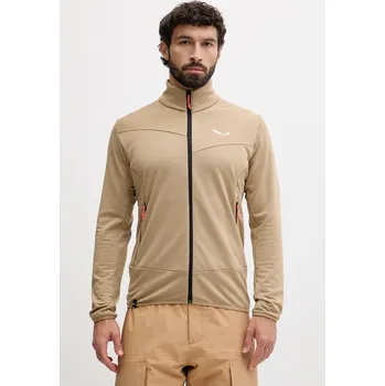 Pánská mikina Sportovní mikina Salewa Puez Altavia pánská, hnědá barva, hladká, 00.0000029138 80X, vel. XXL