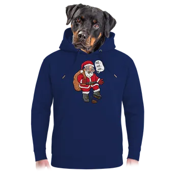 Pánská mikina Bastard Ho ho ho unisex mikina premium Navy