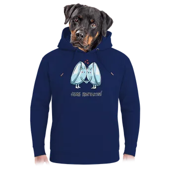 Pánská mikina Bastard Kontaktní čočky unisex mikina premium Navy