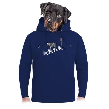 Pánská mikina Bastard Zebra unisex mikina premium Navy