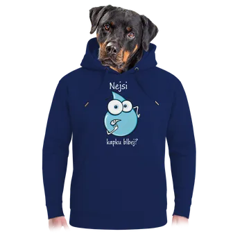 Pánská mikina Bastard Nejsi kapku blbej unisex mikina premium Navy